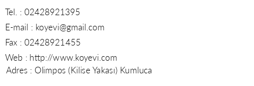 Olympos Kyevi Butik Otel telefon numaralar, faks, e-mail, posta adresi ve iletiim bilgileri